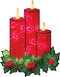 Impact Innovations Christmas Shimmer Lighted Window Decoration with Candles