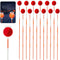 CAPHONT 12 Pcs Reflective Driveway Markers, 48 Inch Double Sided Driveway Markers Reflectors
