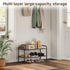 Vellzeyce Closet,Wide 2 Shoe Rack,Long Shoe Organizer for Shoe Storage for Entryway, Tier Sturdy Metal Free Standing