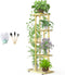 Facofaco 5 Tier 6 Potted Gold Plant Stand Indoor Outdoor with Gardening Tools