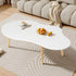 PERZOE 39.4" x19.7 x16.1 Small Coffee Table, Modern Coffee Table Small White Coffee Tables, Living Room Center