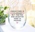 Chance Made Us Colleagues - Best Coworker BFF Gift, Perfect for Work Bestie Friend, 15 oz Stemless Wine Glass