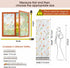 Coavas Non-Adhesive Privacy Window Film, Translucent Bird Decorative Glass Film, Static Cling for Home Office (17.5 x