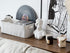 StorageWorks Narrow Storage Bins, Small Organizing Baskets, Long Fabric Storage Basket with Handles, Gray and White