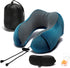Memory Foam Neck Pillow with 360-Degree Head Support, Lightweight Travel Airplane Pillow with Storage Bag for Sleeping,