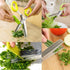 Herbal Scissors Stainless Steel 5 Blade Kitchen Scissors, Mince Fresh Herbs & Leafy Greens, Green