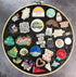REOVE Wall Hanging Pin Collection Display Stand, Enamel Pin Display Holder Board for Wall Decoration
