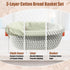 40oz 10" 11" Set Sourdough Starter Kit, Sourdough Bread Baking Supplies with Jar, & Cotton Banneton Proofing Baskets