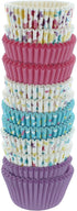 Bakery Crafts Pastel Everyday Baking Cups - 300-2" Cupcake Liners with Multi-Colored Stars, Greaseproof Paper Cases