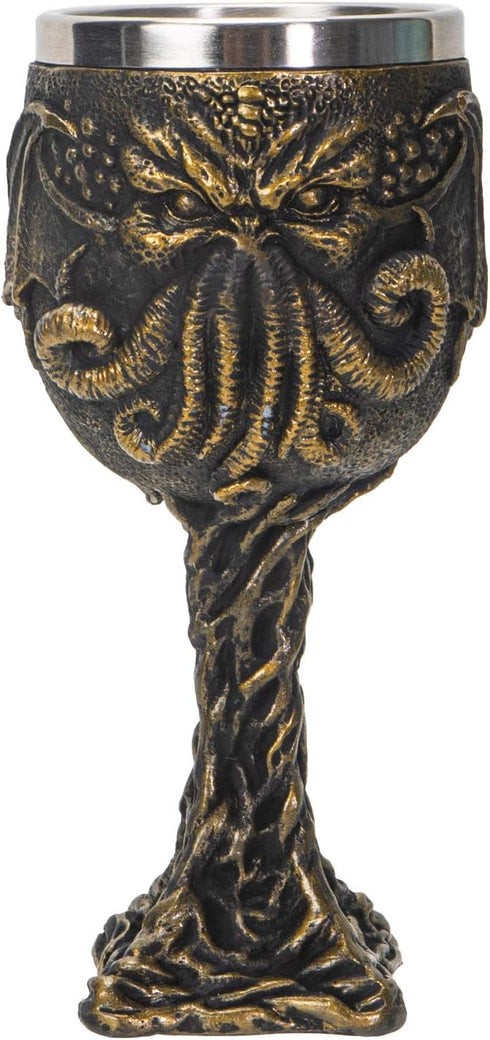 SUMMIT COLLECTION The Call of Cthulhu Sea Monster Goblet - 6.75 inches Tall 7 fl oz Gothic Wine Chalice