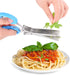 Herb Scissors with Kitchen Gadgets Retail Package - Multipurpose Kitchen Shears with 5 Sharp Blades