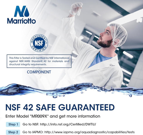 MARRIOTTO Replacement Water Filter for GE® RPWFE, RPWF, Compatible with GFE28GELDS, Pack of 1