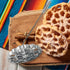 Bunuelos Mold with Handle, Rosette Timbale Iron Set, Aluminum Waffle Molds with Handle for Funnel Cake, Mexican Rosette