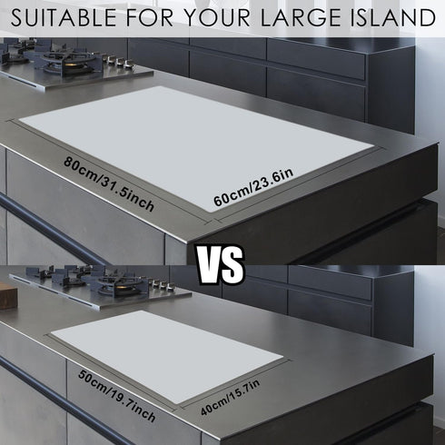 31.5x23.6 Inch Counter, Countertop Extra Large Silicone Mat, Heat Resistant Mat for Kitchen Non-Stick Silicone Baking