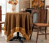 F-CHU Small Square Tablecloth 36 x 36 Inch Velvet Table Cloth Solid Camel