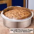 P&P CHEF Cake Pan Set of 3, 4" + 6" + 8" Round Baking Layer Pans, Stainless Steel Bakeware for Birthday