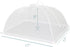 Simply Genius (12 pack) Large and Tall 17x17 Pop-Up Mesh Food Covers Tent Umbrella for Outdoors