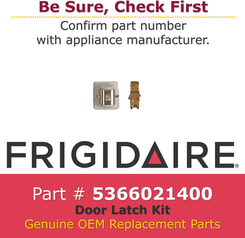Frigidaire 5366021400 Dryer Door Latch Kit