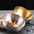 YIKANGHENG Stainless Steel Salad Bowl, 720 Ml (0.2 Gal) Food Grade Bowl for Salads, Soup, Rice, Breakfast, Dinner (1,