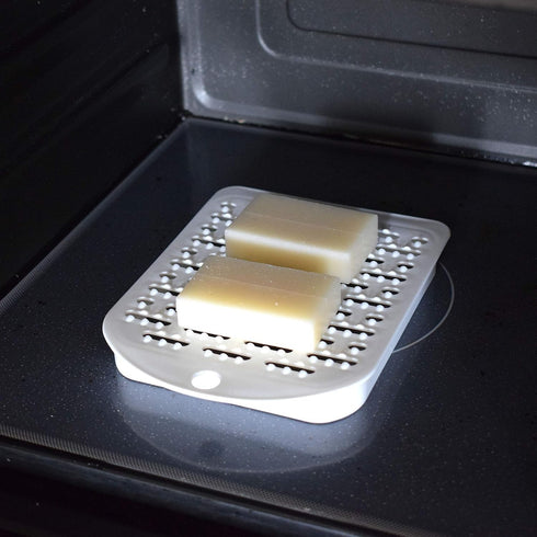 Japanese Mochi Tray Rice Cake for Cooking in Microwave, Microwavable Mochi Cooker Cookware, White