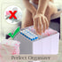 The Flow Box Co. The Flow Box Tampon and Sanitary Pad Organizer - Bathroom Organizer with Removable Dividers, Tampon