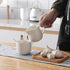 ONTUBE 11 oz Cream White Ceramics Creamer Pitcher