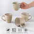 Set 6, 12oz Set GBHOME Ceramic Coffee Mugs of Stoneware Coffee Mugs For Dad Mom Women MEN, Light Weight Coffee Cups