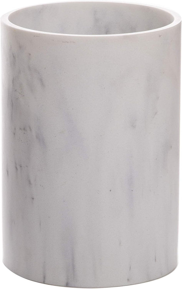 BINO | Matte Marble Kitchen Utensil Holder for Countertop | Utensils Caddy | Cooking Spatula Crock