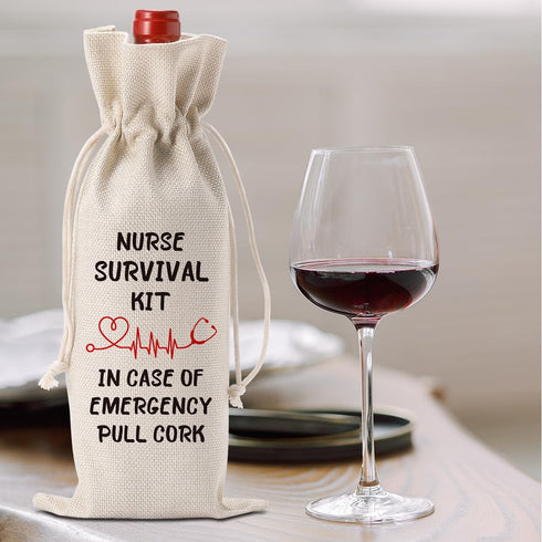 Nurses Gifts for Women Wine Bag, Cool Gifts for Nurses, Nurses Day Wine Bag, Retirement Appreciation Birthday