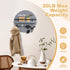 Key Holder for Wall, Key and Mail Organizer with Round Wooden Rustic Decor for Entryway, Mudroom, Kitchen Office