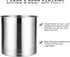 KSENDALO Kitchen Utensil Holder, 7x7inch Large Sturdy Heavy Crock for Kitchen Counter, Silver