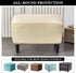 Stretch Ottoman Covers, Velvet Ottoman Slipcover Rectangle Storage Stool Cover Footstool Slipcover for Living Room