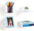 ELSKER&HOME Small Floating Shelf Set of 4 Pack White, Metal Floating Book