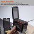 V·RESOURCING Elegant Black Seasoning Box, 4 Pieces Storage Container Cruet for Home Kitchen, Condiment Jars