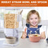Cereal Dispenser Countertop 2 Pack with Bowls, 5.5 QT Dry Food Dispenser Snack Organizer Containers for Kitchen