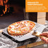 Perforated Pizza Peel 12 x 14 Inch, Paddle Spatula with Foldable Handle, Pizza Cutter Rocker 14'' Blade