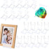 20 Sets Acrylic Plate Stands, Adjustable Display Holder Stands for Plates, Purses, Pictures, Card Art Stand with 2 Sizes