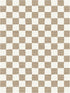 3' 5' Checkered Brown Area Rug Washable Large Living Room Rug Geometry Neutral Line Non-Slip Soft Bedroom Carpet Dining