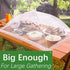 Mesh Food Covers for Outdoors: 10 Pack with 2 Extra Large 40x24 in & 8 Large 17x17 in Collapsible Picnic Nets for