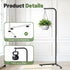 Zononoca Hanging Plant Stand Indoor, Corner Plant Stands for Indoor Plants, Black Metal Hanging Plant Holder