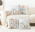 ISANOU Room,18x18 Inch Set 4 Nursery Decorative Pillow Covers,Let's Play Read Alphabet Throw Pillow Covers Decor