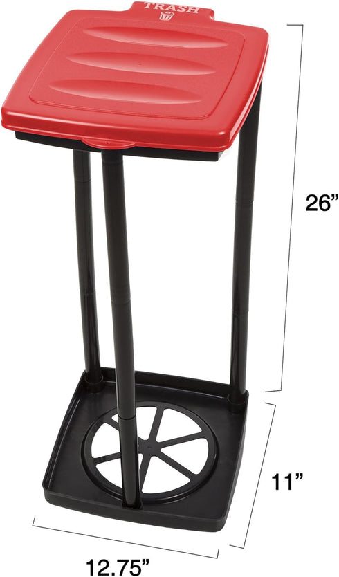 13-Gallon Portable Trash Bag Holder Collapsible Garbage Bin for Indoor/Outdoor Use, Camping, Recycling, and Parties