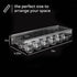 12 count 2 Pack Egg Holder for Fridge Egg Container for Refrigerator Clear Stackable with Lid & Handles