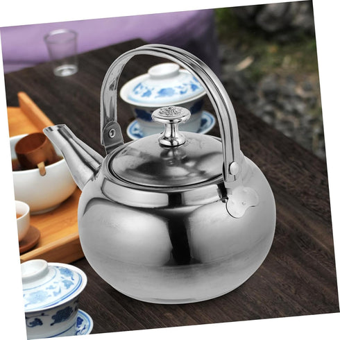 Camping Stoves Hot Water Kettle, Stainless Steel Tea Kettle for Camping Coffee Pot