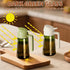 16oz/470ml SWEET VIEW Olive Oil Dispenser and Oil Sprayer Glass Light-Proof Oil Pourer for Kitchen, Air Fryer, Cooking