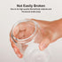 20Pcs Straws,16Oz Set,Water ASKIZ Glass Cups With Bamboo Lids and Ice Coffee Cup,Drinking Glasses Cups Bottles Glasses