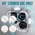TAILI Corner Shower Caddy with Suction Cups, Wall Mounted Organizer Plastic Rack for Small Bathrooms, Kitchen
