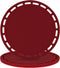 Smithcraft Big Round Silicone Trivet Mat, Hot Pads and Pot Holders for Hot Dishes, Set of 3 Merlot Red Mats