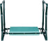 2 1, (2 Sets) HomGarden Folding Garden Kneeler and Seat Bench in with Kneeling Pad & Large Tool Pouch, Ergonomic