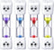 Weewooday 4 Pieces Toothbrush Timer for Kids - 2 Minute Sand Timer for Proper Tooth Brushing (Blue, Red, Purple, Yellow)